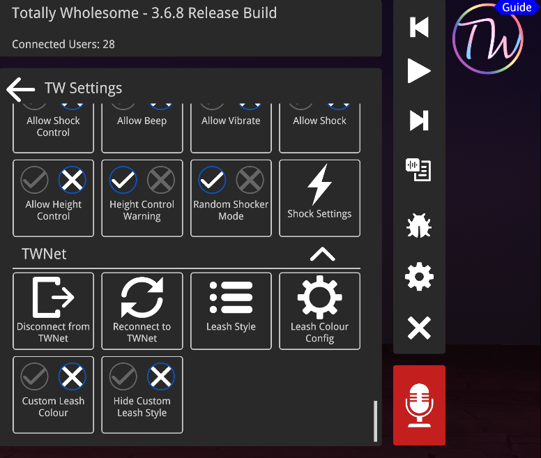 SettingsTWMenu