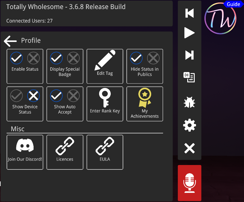 StatusMenu