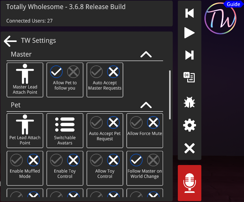 SettingsMasterMenu